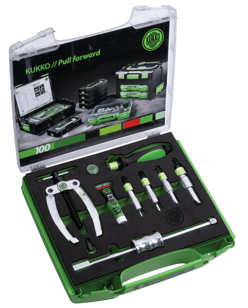 Kukko K-22-A Ball Bearing Extracting Set with Counterstay and Slide Hammer 14 - 1 316 inch (6-30 mm)