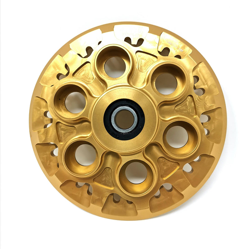 Oni Tools-ONI327M-GD-Ducati Billet Aluminum Dry Clutch Pressure Plate 194.2.001.1B 19420011B 19420151A Alternative With Teeth