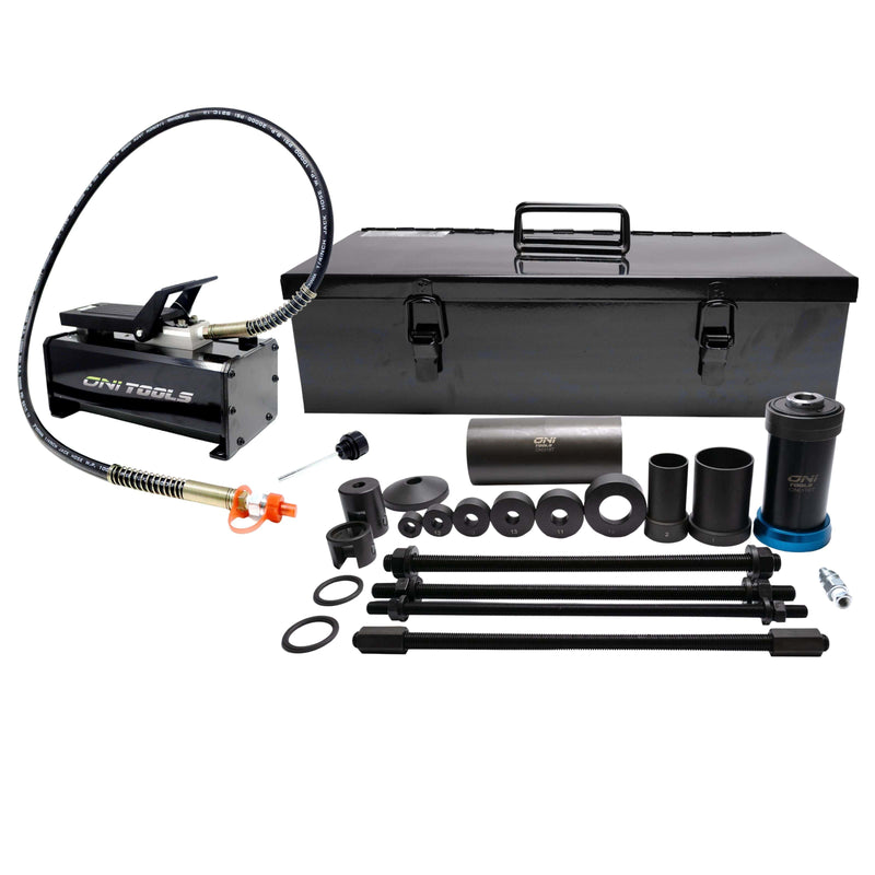 Universal Leaf Spring Pin & Suspension Bushing Remover & Installer Kit w/ Hydraulic Foot Pump